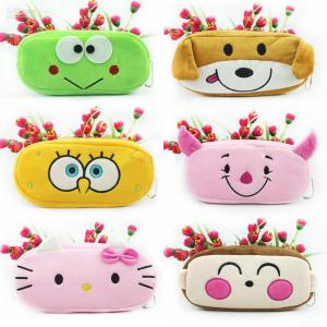 Quality Stationery Animal Plush Pencil Case Animal Zipper Pencil Pouch For Promotion Gifts for sale
