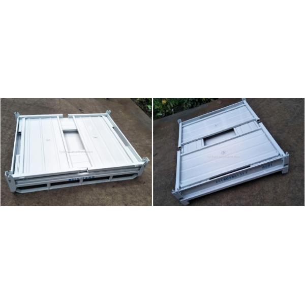 A50: Stackable and Foldable Storage Steel Wire Mesh Pallet Cage work bin wire mesh pallet container