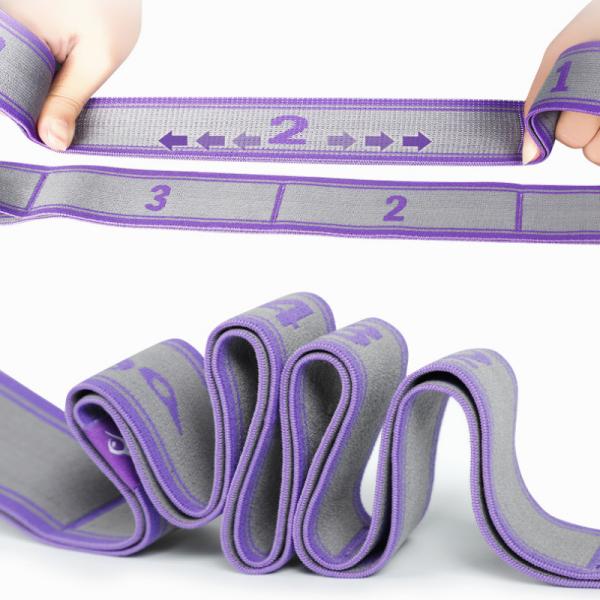 Customized Pull Strap Belt Polyester Latex Elastic Latin Dance Stretching Band Loop