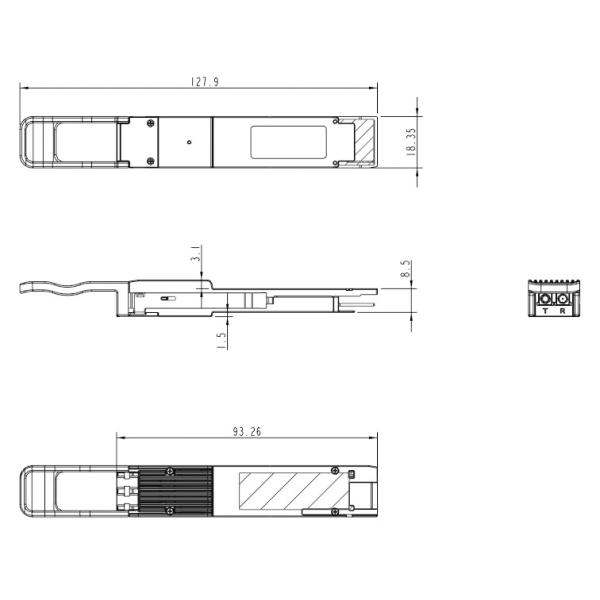 100GHz 400G Optical Transceiver Coherent Module QSFP-DD 120KM For DCI Applications