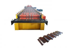 China Hot Roll Steel Deck Roll Forming Machine Speed 8-12 M/Min For High Building Floor Sheet on sale