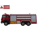 China Northern Benz Fire Fighting Vehicle , Large Fire Truck Red Color Large Volume for sale