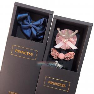 Quality paper Hair Accessories Gift Box bridal packaging CMYK Color for sale
