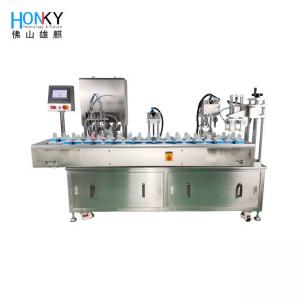 China Automatic Skin Whiten Cream Vial Filling Machine For Cosmetic Cream Filling Capping on sale