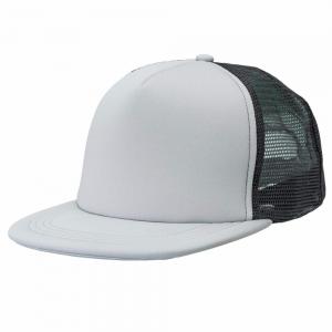 Quality 5 Panel Unisex Flat Brim Snapback Hats With Plastic Buckle Back Closure for sale