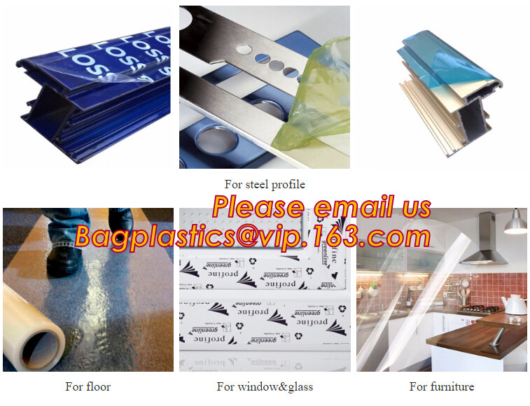 Metalizing protective film for aluminum profiles wood,Best Transparent Adhesive Protective Surface Plastic LLDPE Film