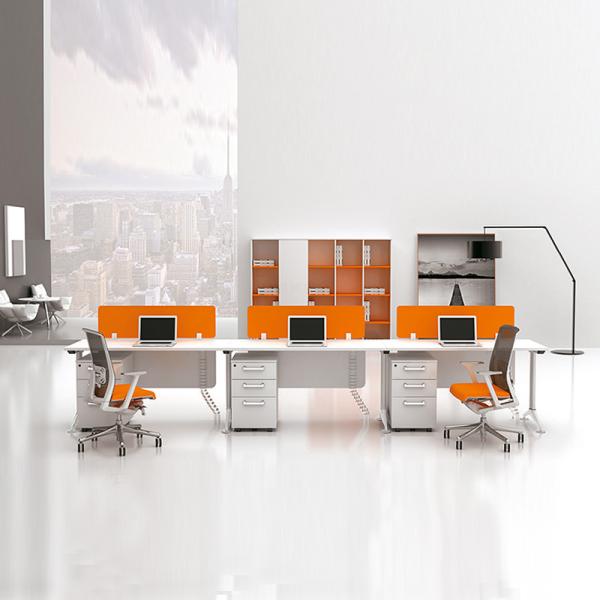 Orange Office Furniture Desk Modular Office Partition Table Office Table And Chair