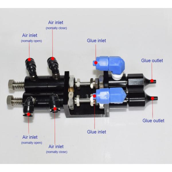 HJD36AB Double Acting Thimble Double Fluid Dispensing Valve for AB glue