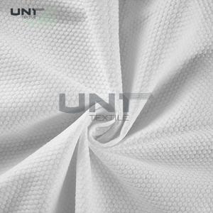 China White Wet Wipes Spunlace Nonwoven Fabric Embossed 100CM Width on sale