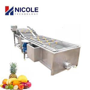 Quality Industrial Bubble Fruit And Vegetable Washing Machine Cleaner Automatic CE Approved for sale
