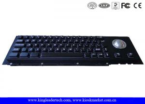 China 63 Cherry Key Industrial Metal Keyboard Electroplated Black With Trackball on sale