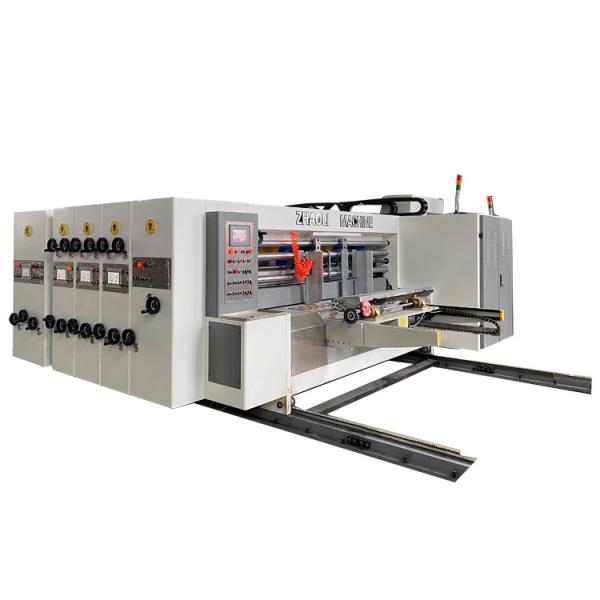 PLC Flexo Printing Slotting Die Cutting Machine Cardboard Printing