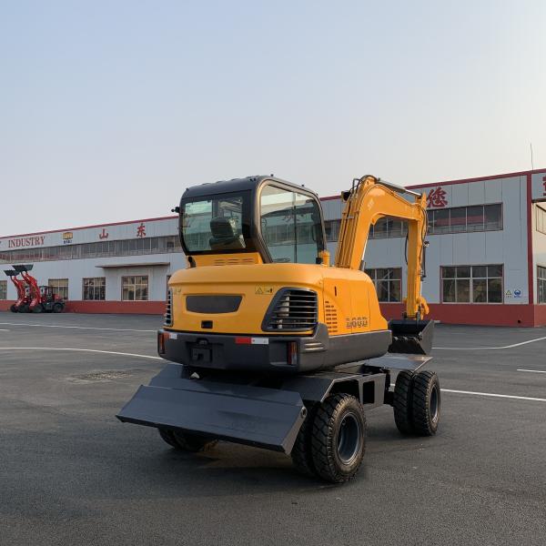 High Performance Excavator Digger 6T Hydraulic Wheeled Excavator Wheel Type Hydraulic Excavator Machine