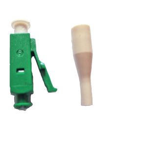 Green Housing Lc Apc Fiber Connector 0.9mm SM 50dB Return Loss
