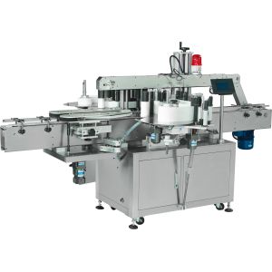 Square Bottle Double Side Sticker Labeling Machine , Auto Label Machine