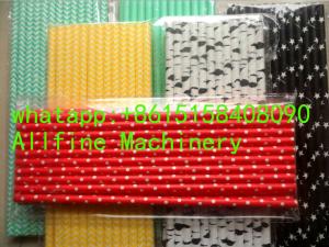China paper straws manufacturing equipment multi cutters full automatic small paper tubes colorful on sale