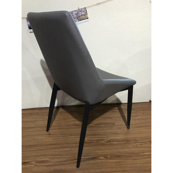 Modern Hotel 40cm Wrought Iron Upholstered Dining Chairs