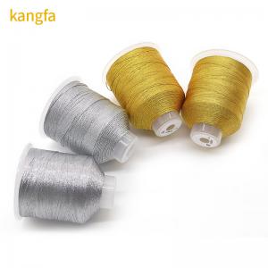 Quality Jewelry Cord 100% Polyester Silver Silk Metallic Yarn with 3 Strands Multiple Colour for sale
