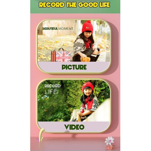 2.4inch Child Camera Instant Print 1080P Portable Toy Instant Print Camera