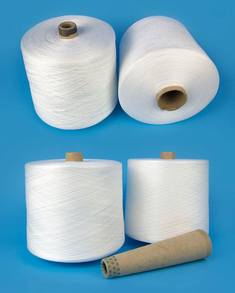 20/2 30/2 40/2 42/2 44/2 100% Spun Polyester Yarn for Making Sewing Thread in China Hubei