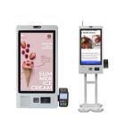 QR Code Scanning Self Ordering Kiosk All In One Fully Automated 14 Inch