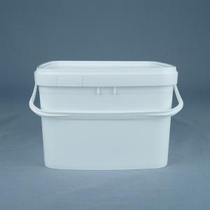 China 3kg Ice Cream Packaging Square Plastic Bucket Food Grade on sale