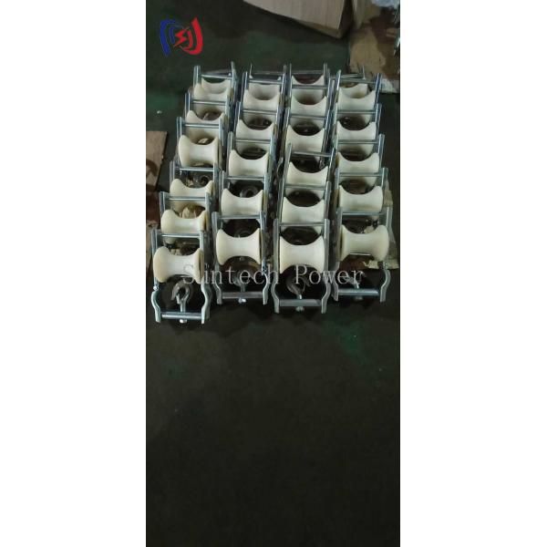 Aerial Cable 120 X 130mm  Conductor Stringing Blocks Stringing Roller Block For Overhead Line 0