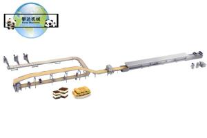 Quality Full Automatic Swiss Roll and Layer Cake Production Line, Swiss Roll and Layer Cake Processing Line Equipment Machinery for sale