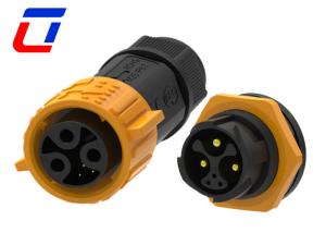 China 6 Pin 50A Waterproof Power Connector M25 IP67 Bulkhead Power Connector on sale