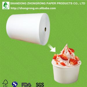 China PE coated paper for ice cream container on sale