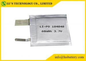 China LP104040 3.7V 60mah small Lithium Polymer Battery Cell pl104040 lithium ion batteries 3.7v 60mah for tracking system on sale