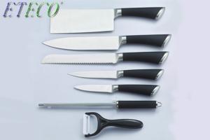 China High Grade 8 PCS 3Cr13Mov Stainless steel Hollow Handle Kitchen Knife Set on sale