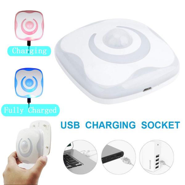 Upgraded Motion Sensor Closet Light, Cordless Rechargeable LED Smart Night Light