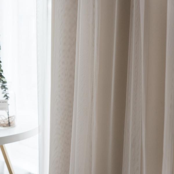 Polyester Linen Cotton Fabric Blackout Solid Color Curtain Fabric