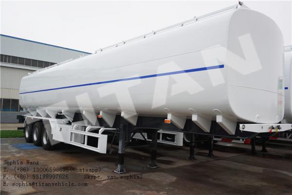 Buy 60cbm carbon Fuel Tanker Trailer with 3 compartments | Titan Vehicle at wholesale prices