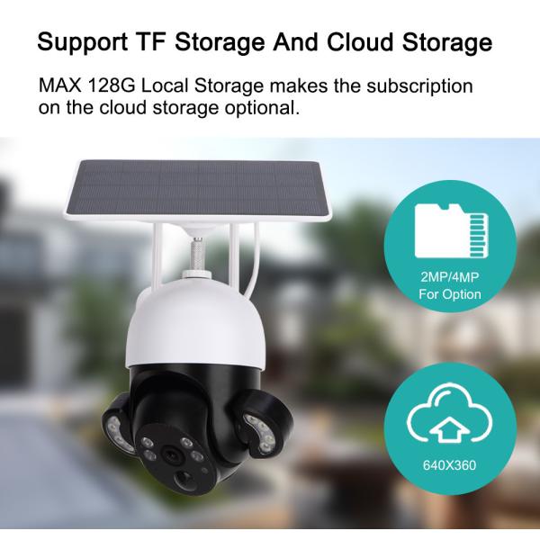 3MP WiFi Home Security Camera IP65 Weatherproof Siren Yard Solar Powered CCTV Camera