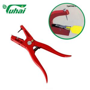 Quality Animal Ear Tag Applicator Pliers Aluminum Metal Pig Cow Sheep Ear Notching Pliers for sale