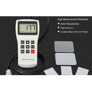 0-1500μm Non Destructive Testing Equipment Fe and NFe Coating Thickness Tester