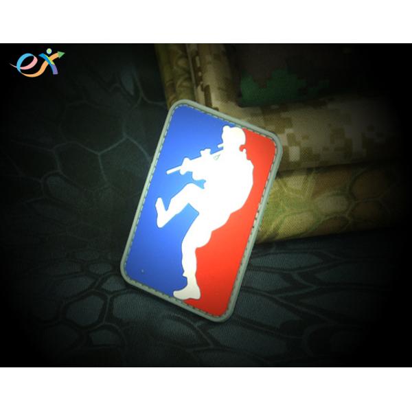 Personalized Velcro Soft PVC Rubber Patch Customize Your Design For Clothes Bags