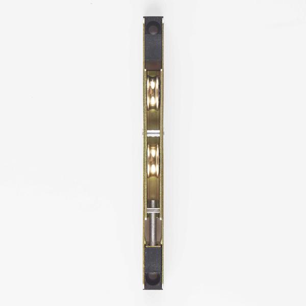 Modern Design 12mm UPVC Profile Sliding Gate Door Roller with Double Brass Pulleys