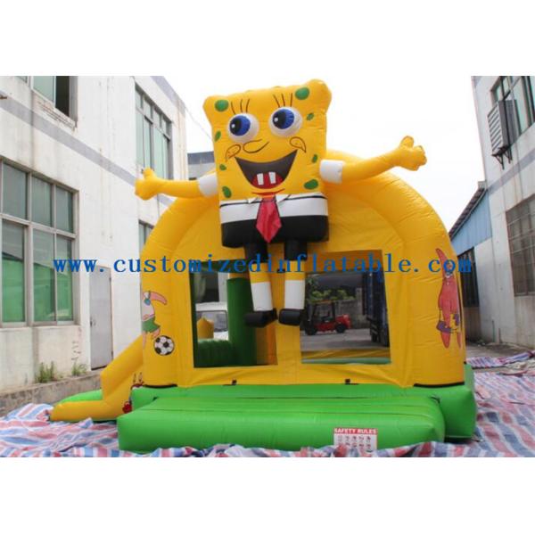 Spongebob Inflatable Bounce House Bouncer For Kids Jumping PVC Tarpaulin