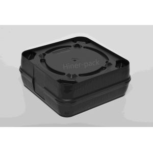 8 Inch Wafer Shipping Box Black Wafer Stack Boxes Antistatic Horizontal for