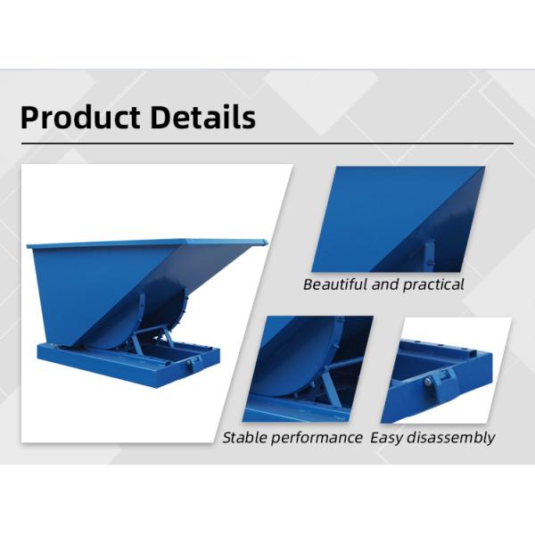Standard Quick Release Steel Dumping 2 Cubic Yard Hopper