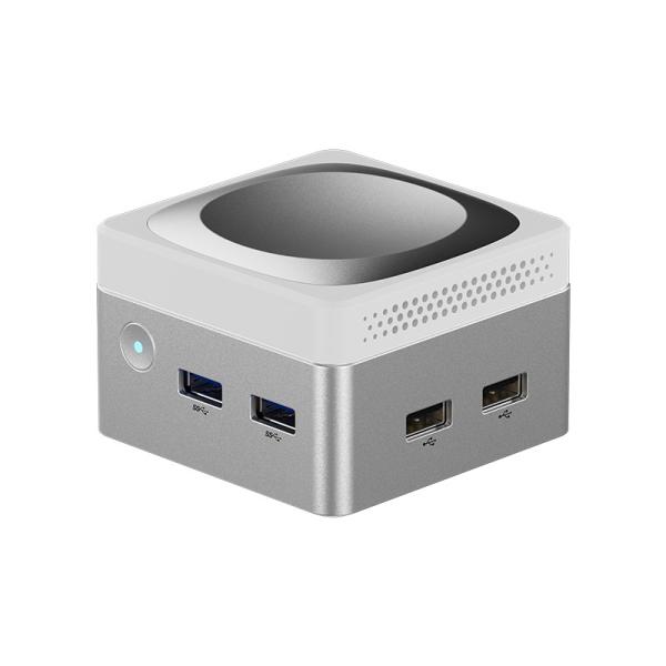Buy Intel N100 Mini Cube Computer LPDDR5 Dual Gigabit Ethernet RJ45 Mini PC For Home at wholesale prices