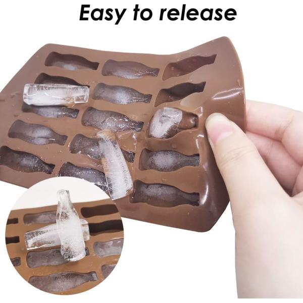 Silicone Ice Cube Trays 3 Pack - Large Size Silicone Ice Cube Molds with Leak Proof Removable Lid Square Ice Cube Tray And BPA Free for Cocktail