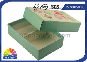 Quality Gold/Silver Foil Stamping Flat Gift Box Recycled Paper Gift Boxes for sale
