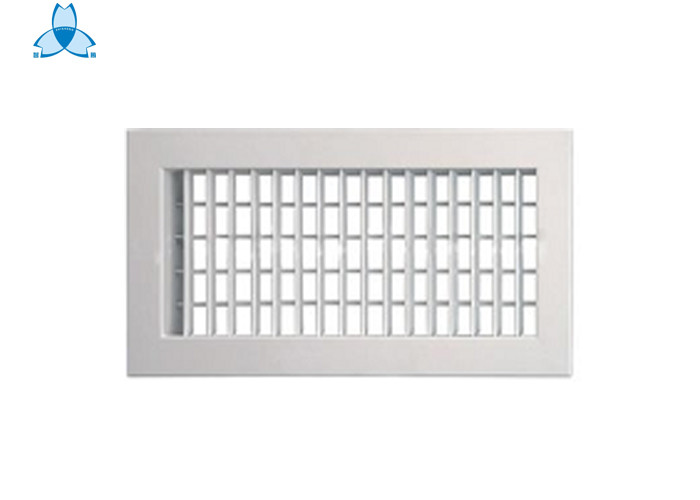 Aluminum Alloy Return Adjustable Air Vent , Double Deflection Air Grille