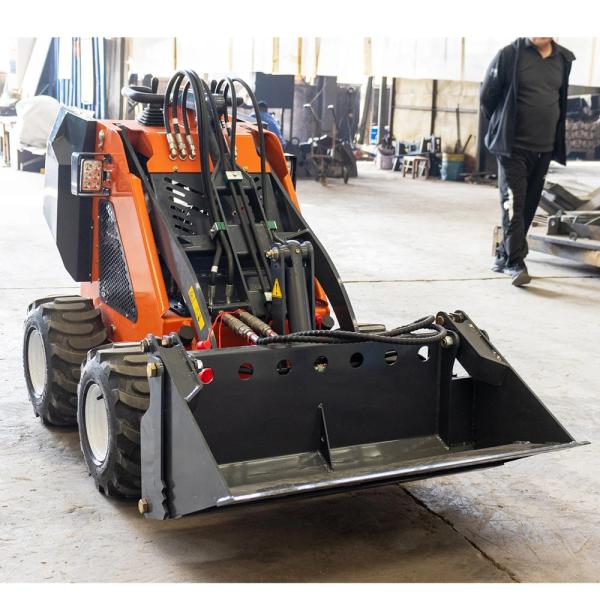 CE Loader Machine Four Wheel Drive Loader 13.5HP Small Front End Loader Mini Skid Steer Loader