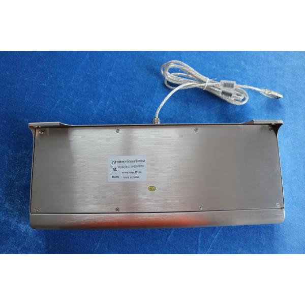 SUS304 IP68 Wall Mounted Metal Keyboard With Mechanicall Trackball