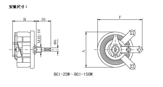 Round Dish Adjustable Power Resistor 25W - 500W , BC1 Tape Wire Wound Ceramic Resistor